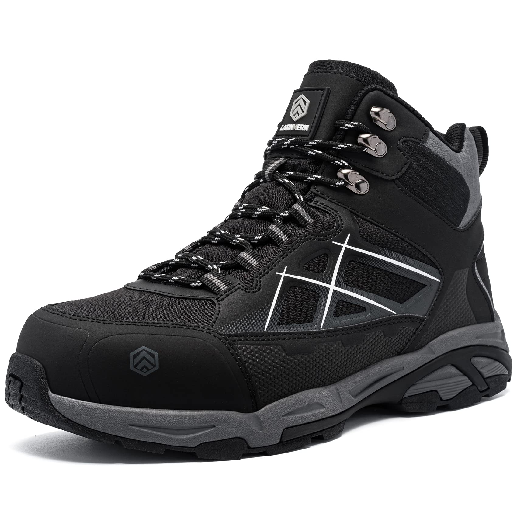 LARNMERN SRC Unisex Safety Shoes, Non-Slip Safety Shoes Safety Work Shoes Steel 