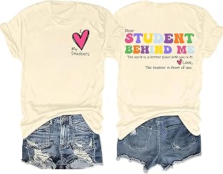Dear Student Women's Inspirational Teacher Shirt - Short Sleeve Tee Top