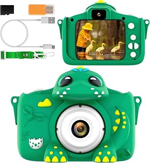 Kids Camera for 3-8 Girls Boys Toddlers Childrens 32GB Card Digital Selfie | for Son Daughter Grandson Granddaughter Christmas Birthday Gifts