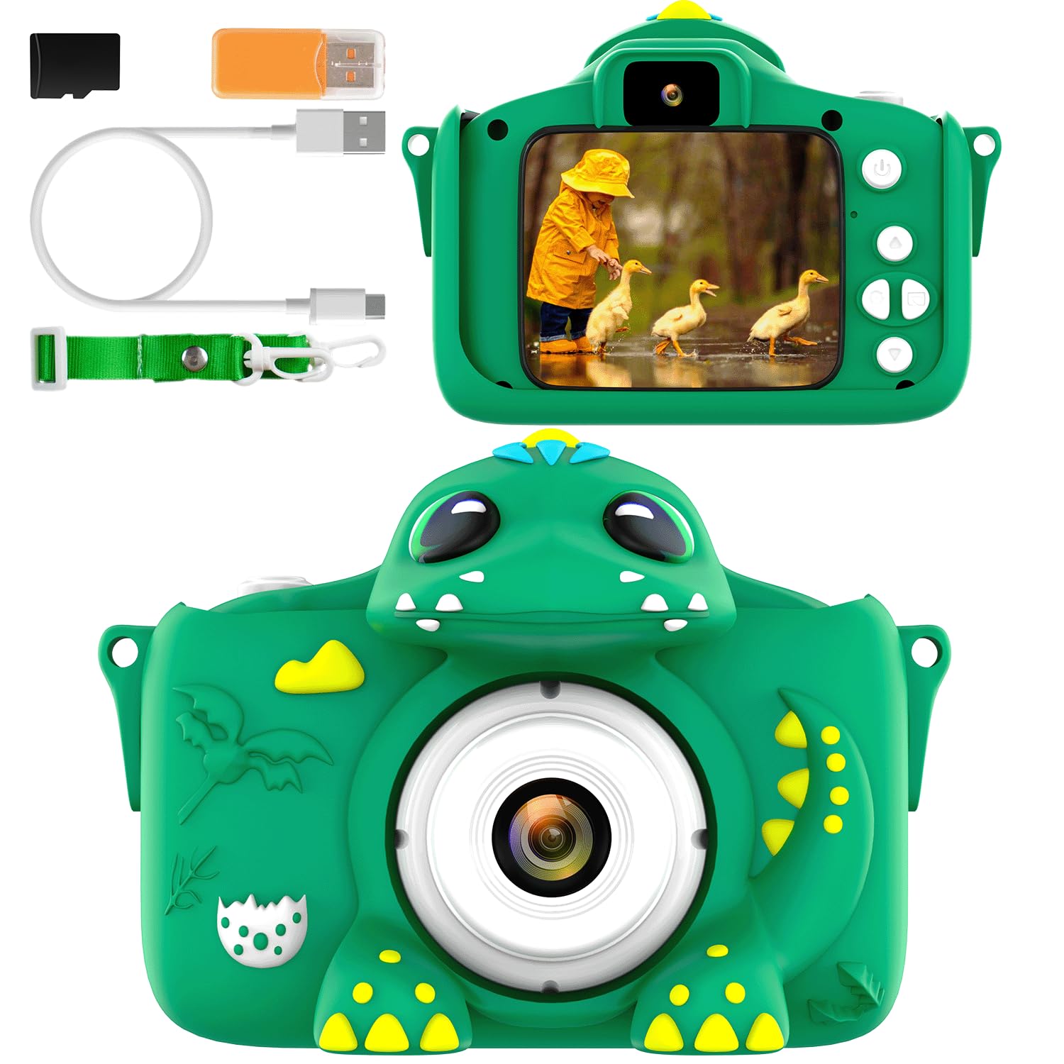 Kids Camera for 3-8 Girls Boys Toddlers Childrens 32GB Card Digital Selfie | for