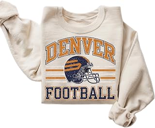 DAYLEA Halloween Denver Football T-Shirt, Ghost Pumpkin Graphic Unisex Tee | Denver Football Fan Gift, Unisex Casual Tee, Fan Apparel, Fall Style