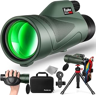 12x60 HD Monocular Telescope for Adults high Powered | Comes with Smartphone Adapter Tripod Hand Strap | Suitable for Bird Watching Sports Hiking Traveling