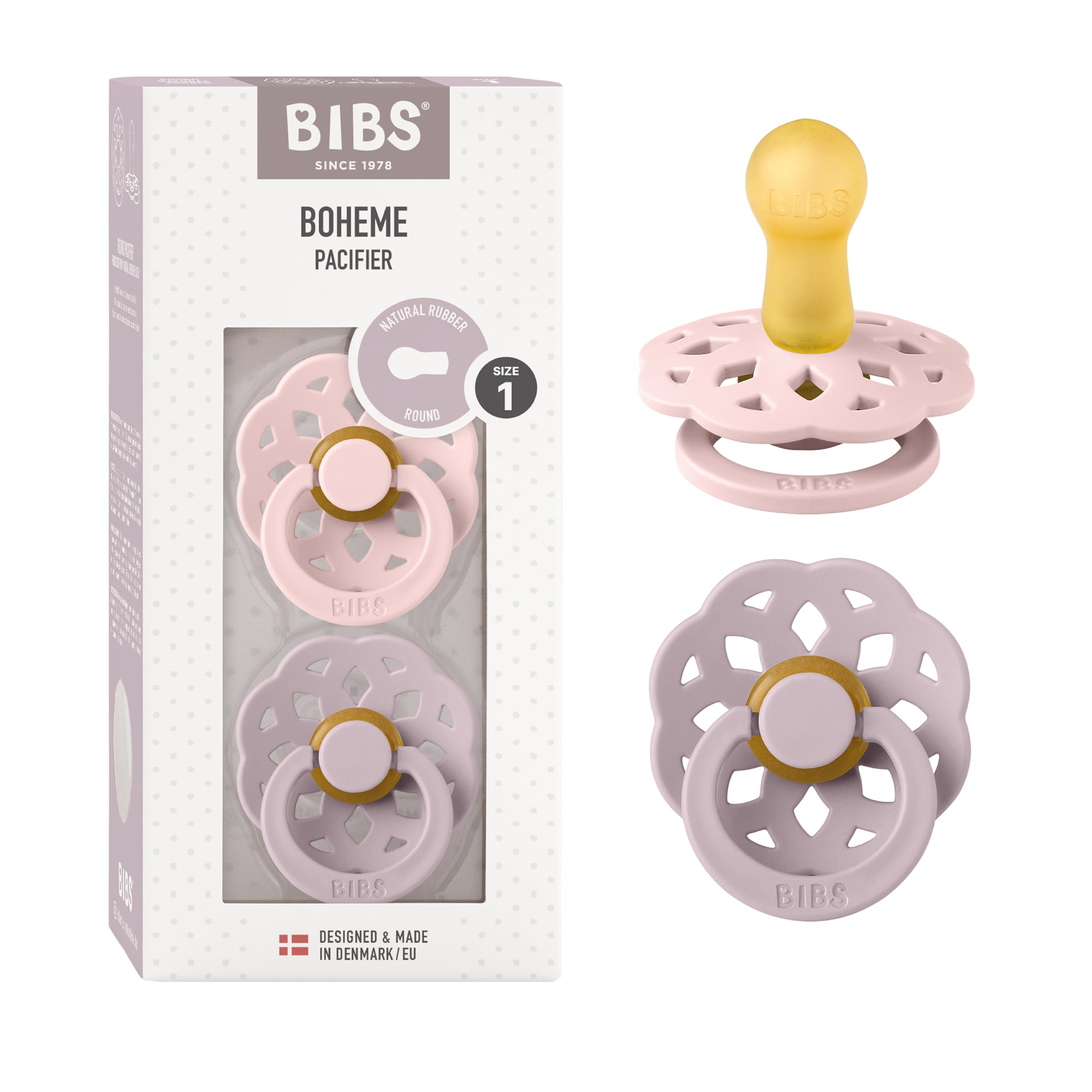 BIBS Pacifiers x Boheme Collection | BPA-Free Baby Pacifier | Made in Denmark (B