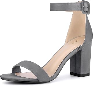 Allegra K Women's Ankle Strap Heel Sandals
