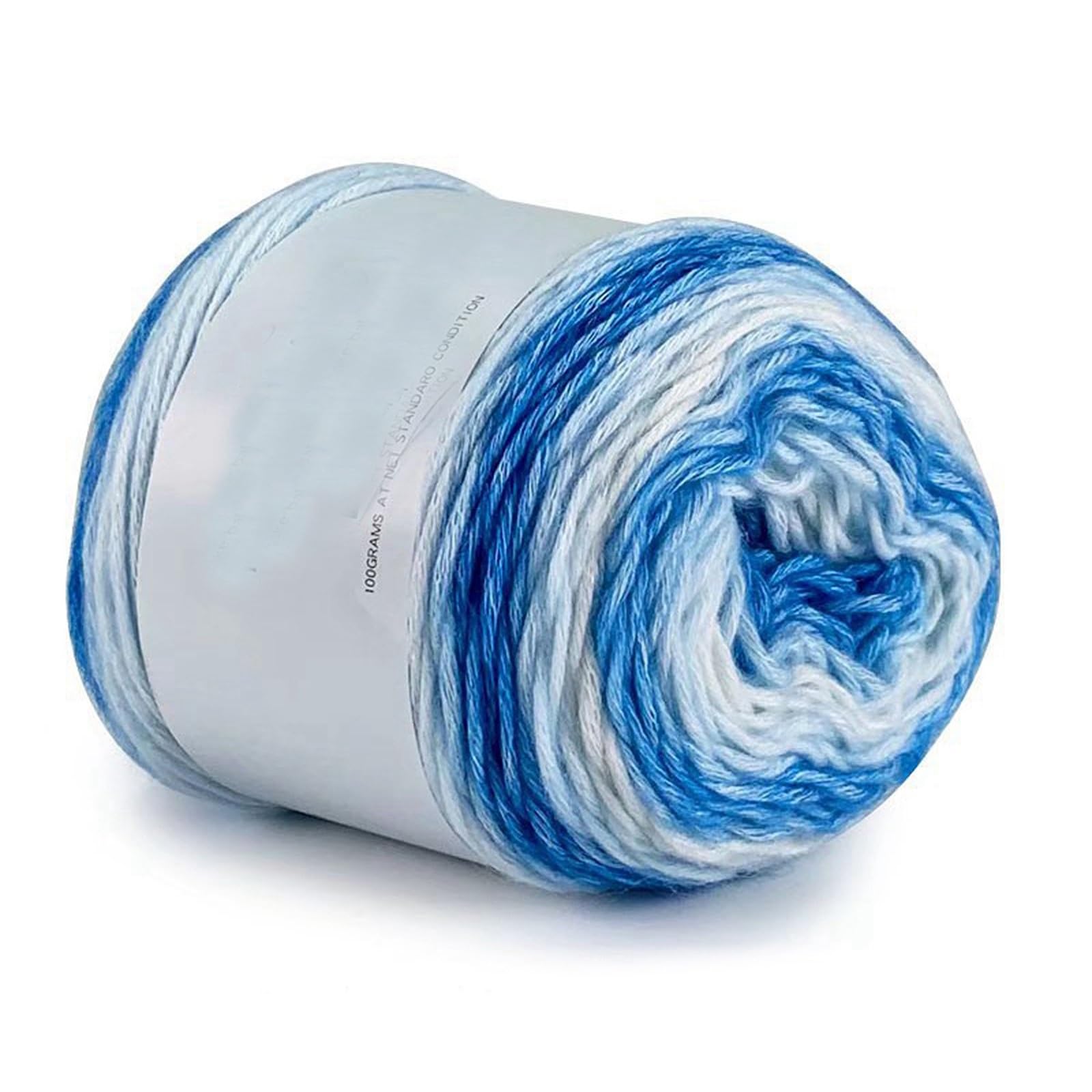 2 Skeins Cake Yarn for Crocheting Knitting 3mm Gradient Cotton Yarn Rainbow Soft