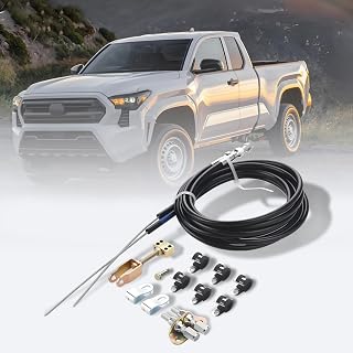 BAYUIHON Universal Rear Parking Brake Emergency E-Brake Cable Kit 110" Long Cables with a 97" Long Sheath E-Brake Set Replace# 330-9371 3309371