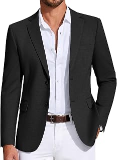 COOFANDY Men's Casual Knit Sports Jacket Lightweight Two Button Cardigan
