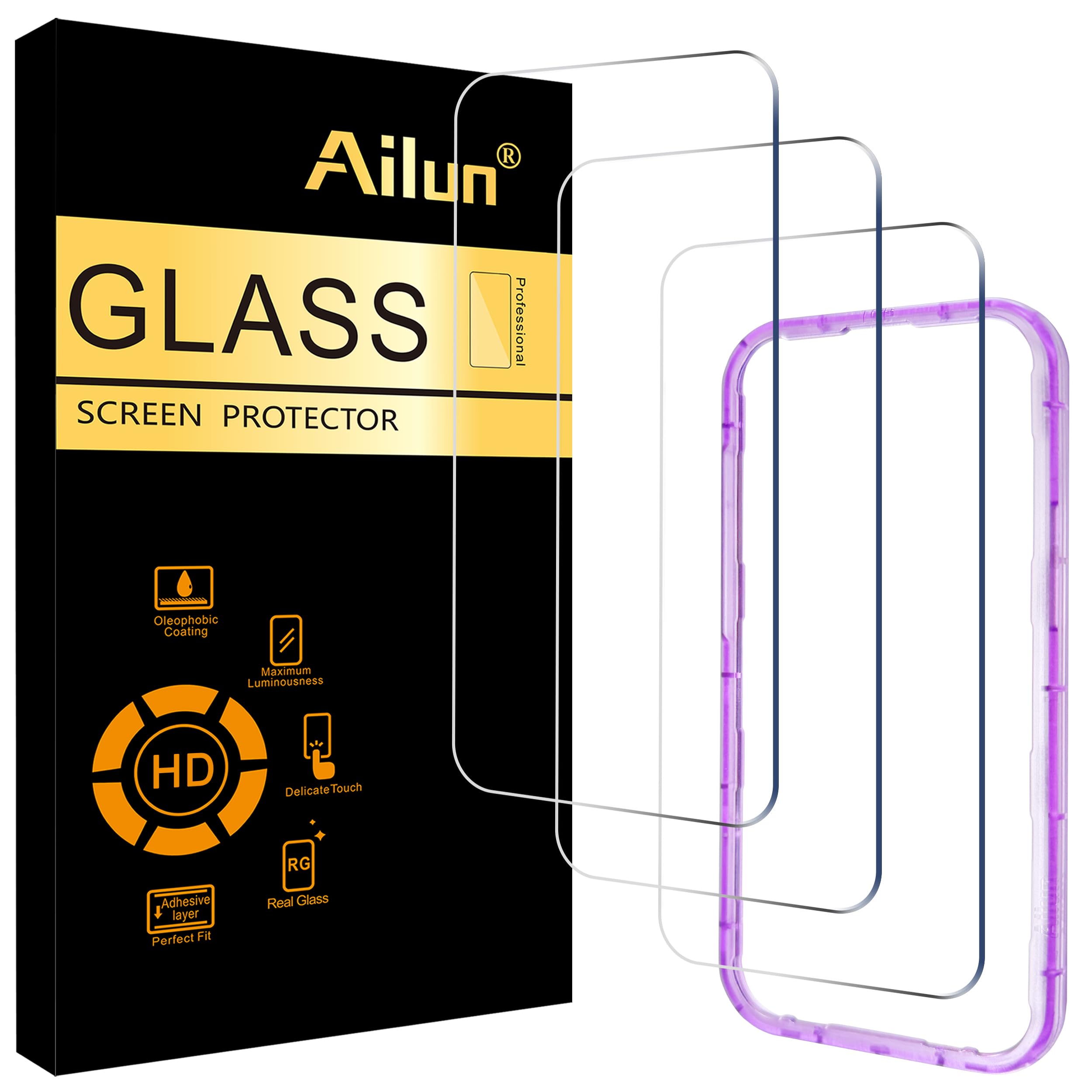 Ailun 3 Pack Screen Protector for iPhone 18 Pro Max/iPhone 17 Pro Max | 6.9 inch