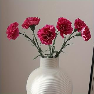 6 Bouquets Artificial Flowers with Stems 50cm Realistic Touch Silk Petals Everlasting Plants for Wedding Flower Bouquet Centerpieces Purple