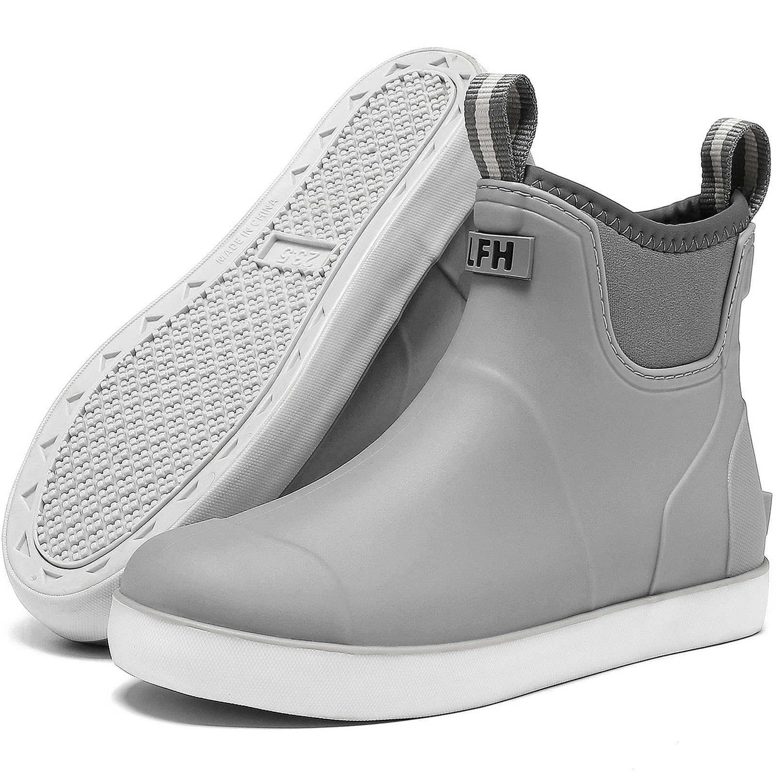 Women's Deck Boots, Waterproof Ankle Rain Boots, Fishing & Garden Boots