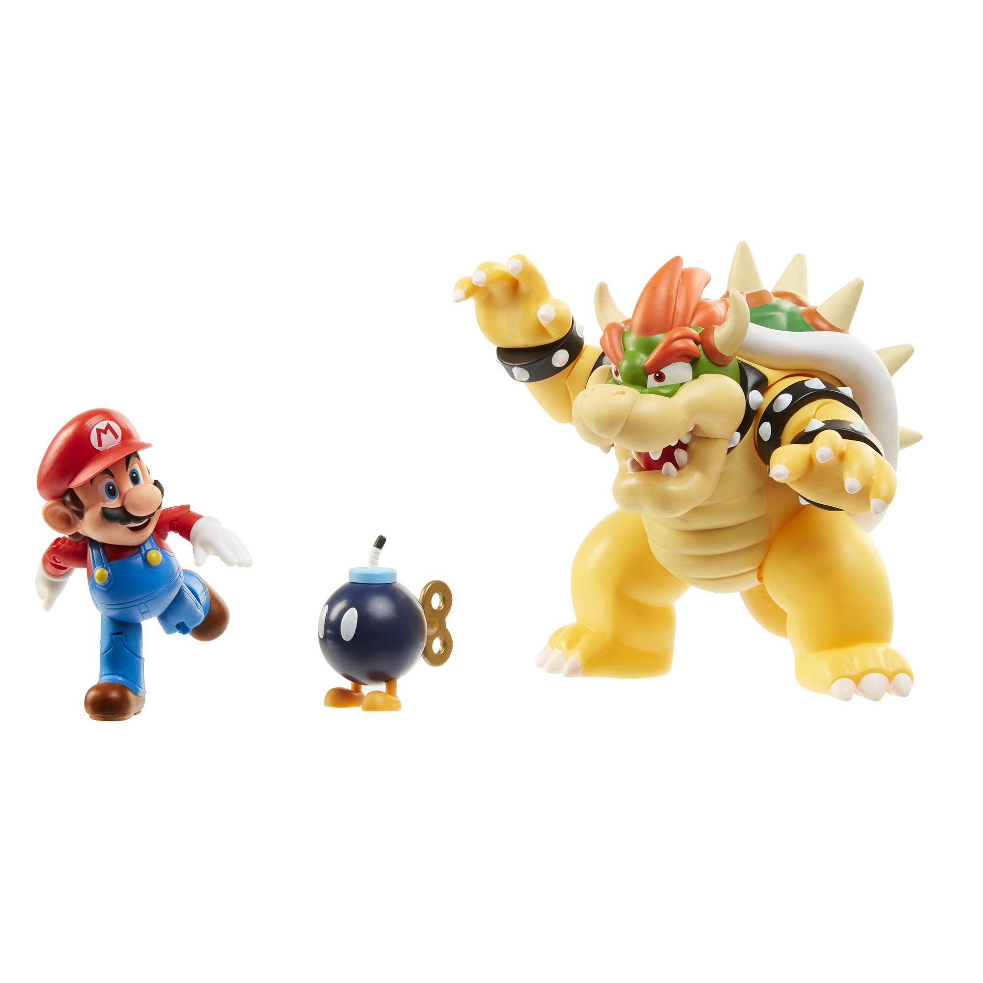 Super Mario World of Nintendo Bowser Vs Mario Diorama Set Includes Mario, Bowser