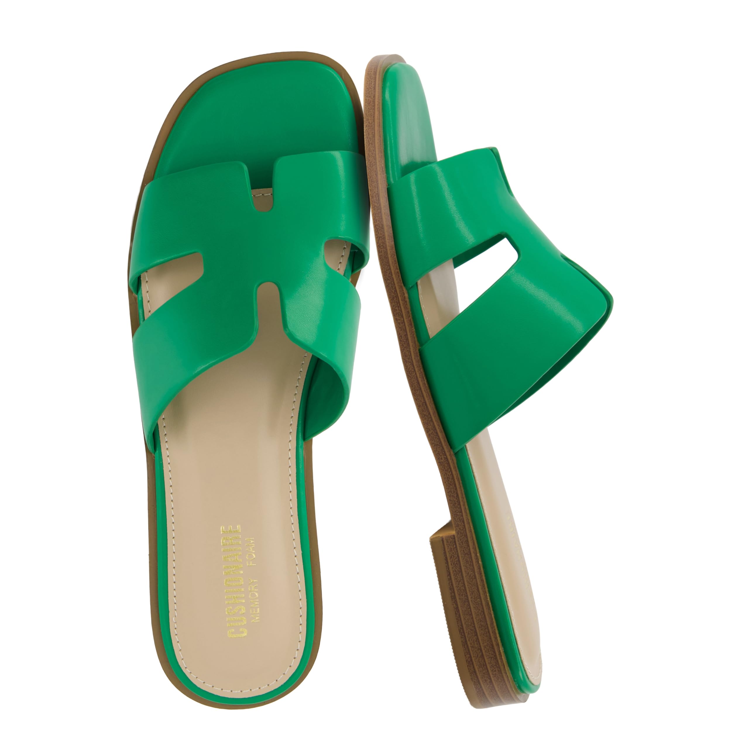 CUSHIONAIRE Voyage Women's Slide Sandal + Memory Foam - Large Widths Available