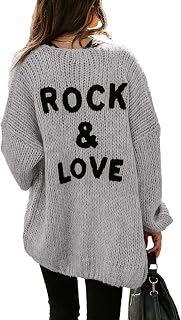 PRETTYGARDEN Knitted Cardigan Long Sleeve Open Front Long Sleeve Sweaters Soft Draped Coat Outerwear