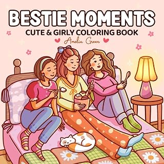 Bestie Moments Cute & Girly Coloring Book