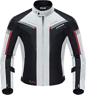 Motorcycle Jacket for Men with Removable CE Armor All Season