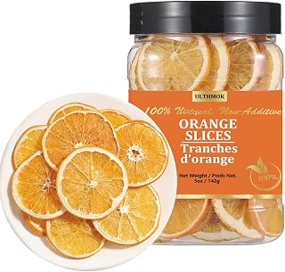 Premium Dried Orange Slices 5 Oz/142g,Dehydrated Dried Oranges.100% Pure & No Additives,No Sugar Added.