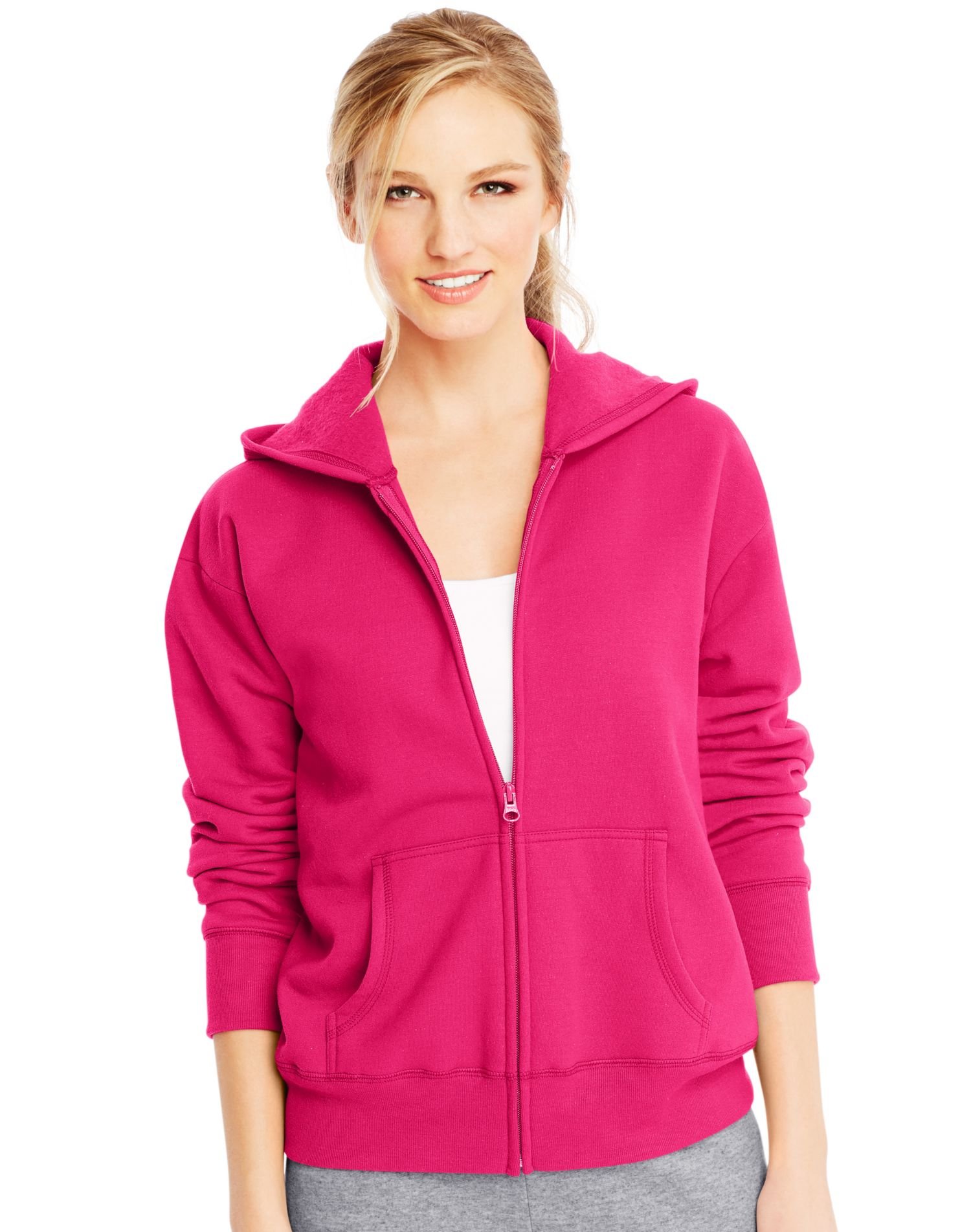Hanes EcoSmart Full-Zip Hoodie Women's Hooded Sweatshirt (Pack of 1)