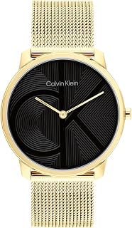 Calvin Klein Analogue Quartz Watch for Men and Women Iconic Mesh Collection