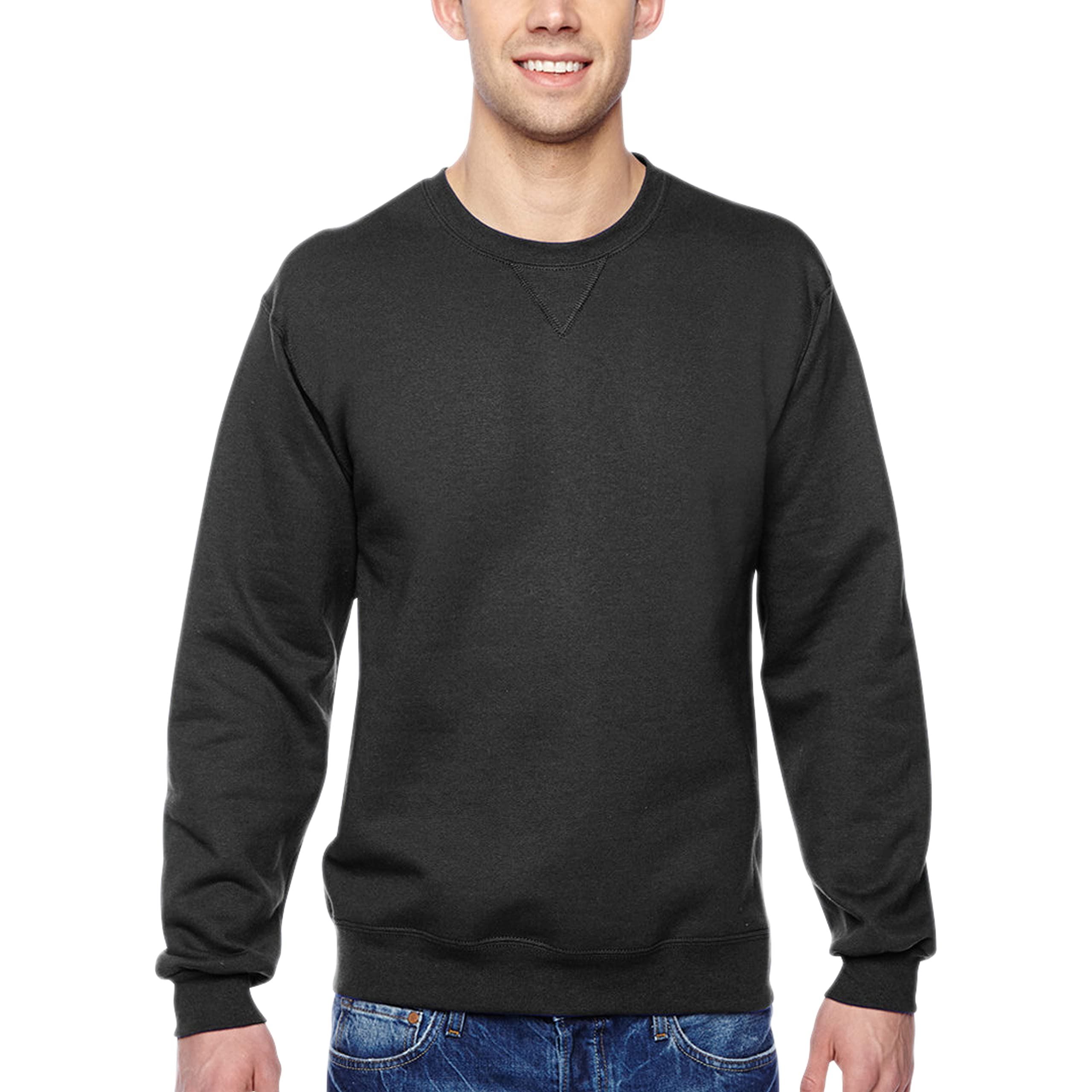 Fruit of The Loom Men's Sports Fleece Crew Neck Sweatshirt (Pack of 1)