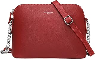 David Jones - Small Crossbody Bag Chain Women - Shoulder Bags Cross Body PU Leather - Messenger Crossbody Bag - Handbag Hand Zip Clutch Clutch Pochette Evening Work Fashion Daily Life