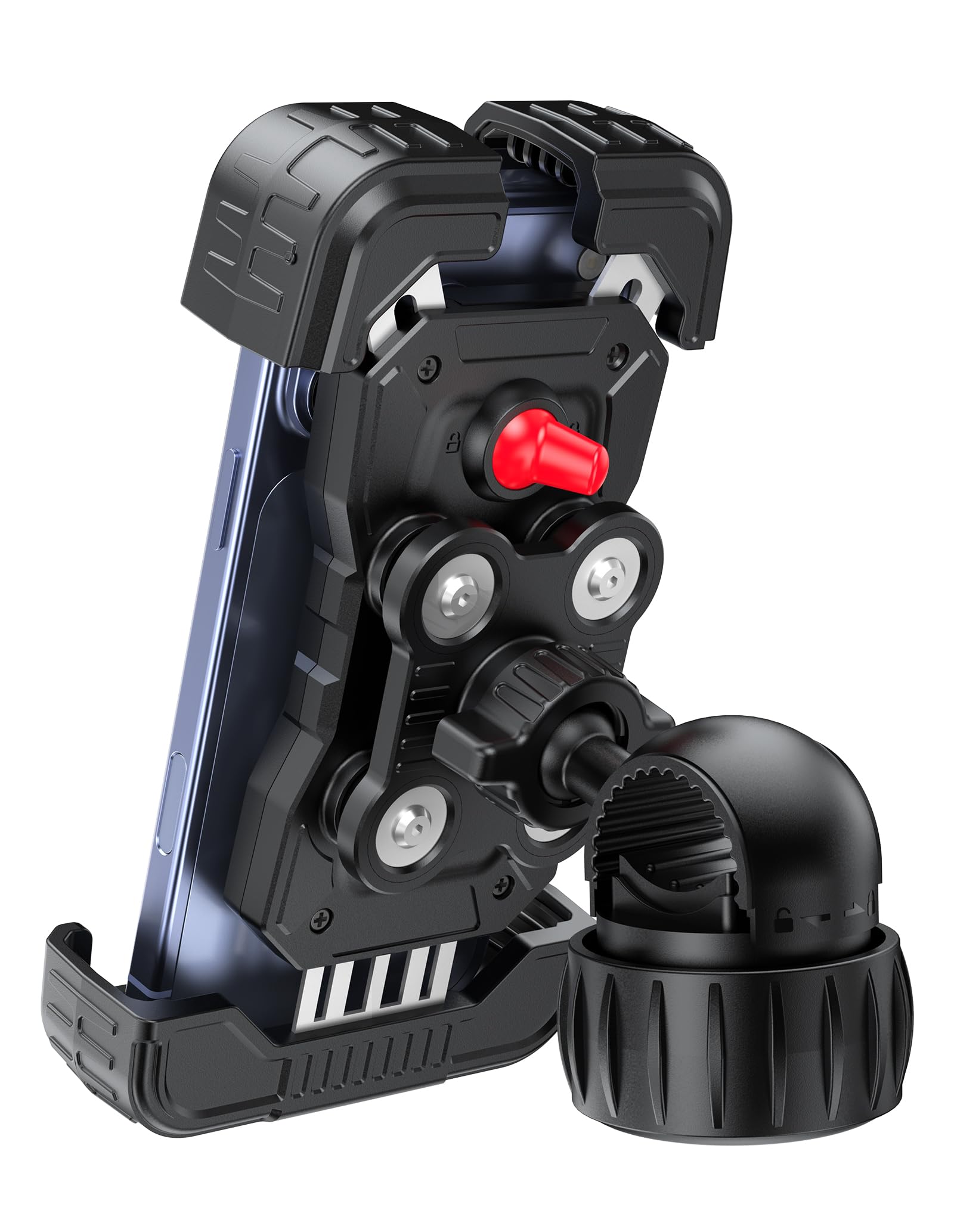 TECKNET Mobile Phone Holder Motorcycle Mobile Phone Holder Bicycle Double Vibrat