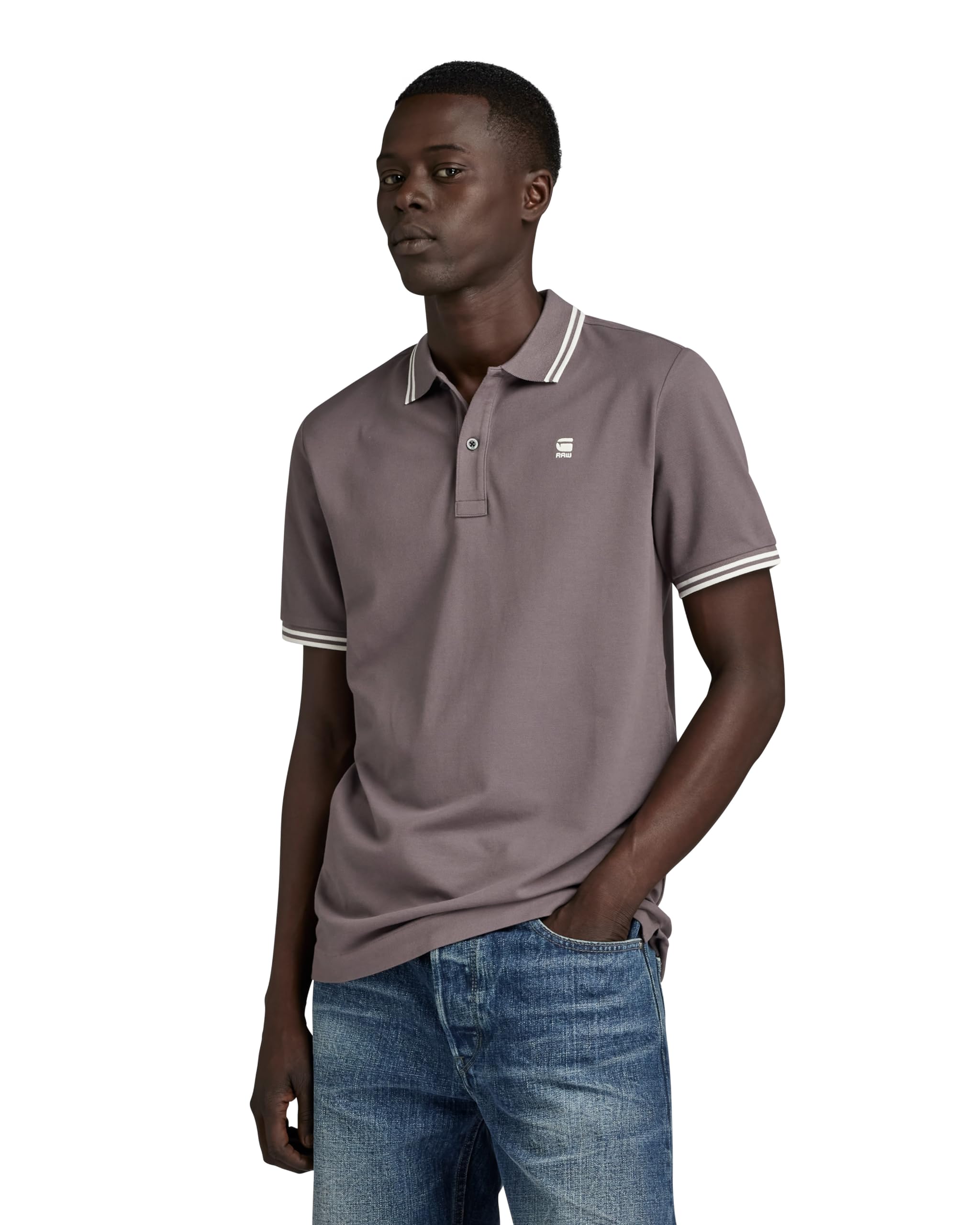G-STAR Dunda Men's Slim Stripe Polo Shirts (Pack of 1)