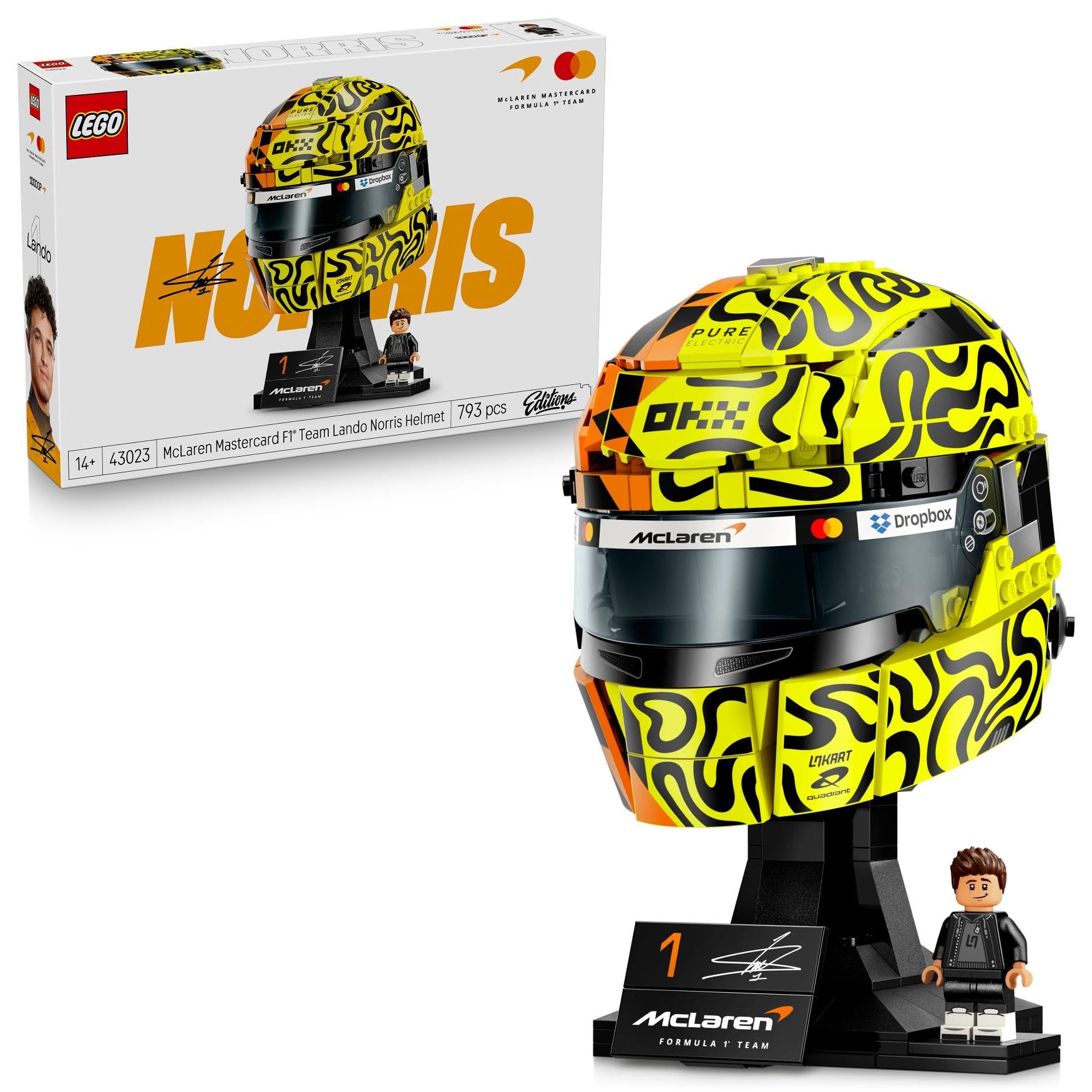 LEGO Editions McLaren Mastercard F1 Team Lando Norris Helmet 43023 | Set for 14+