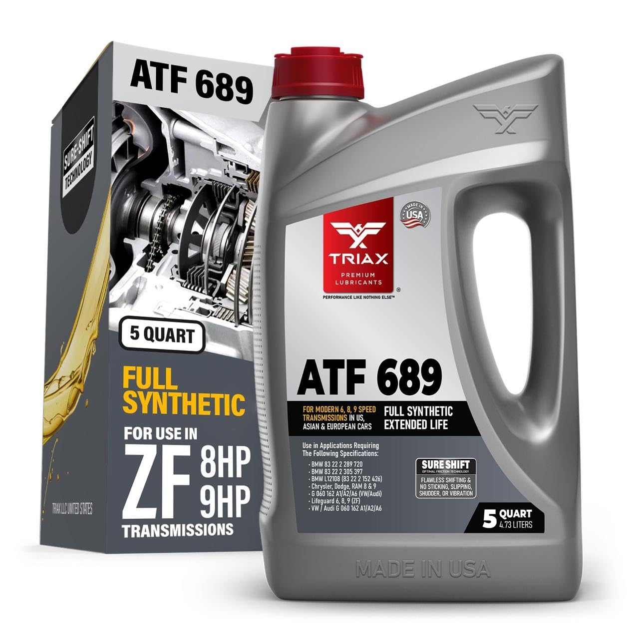 TRIAX ATF 689 Full Synthetic for ZF 6HP, 8HP, 9HP Transmissions | Compatible wit