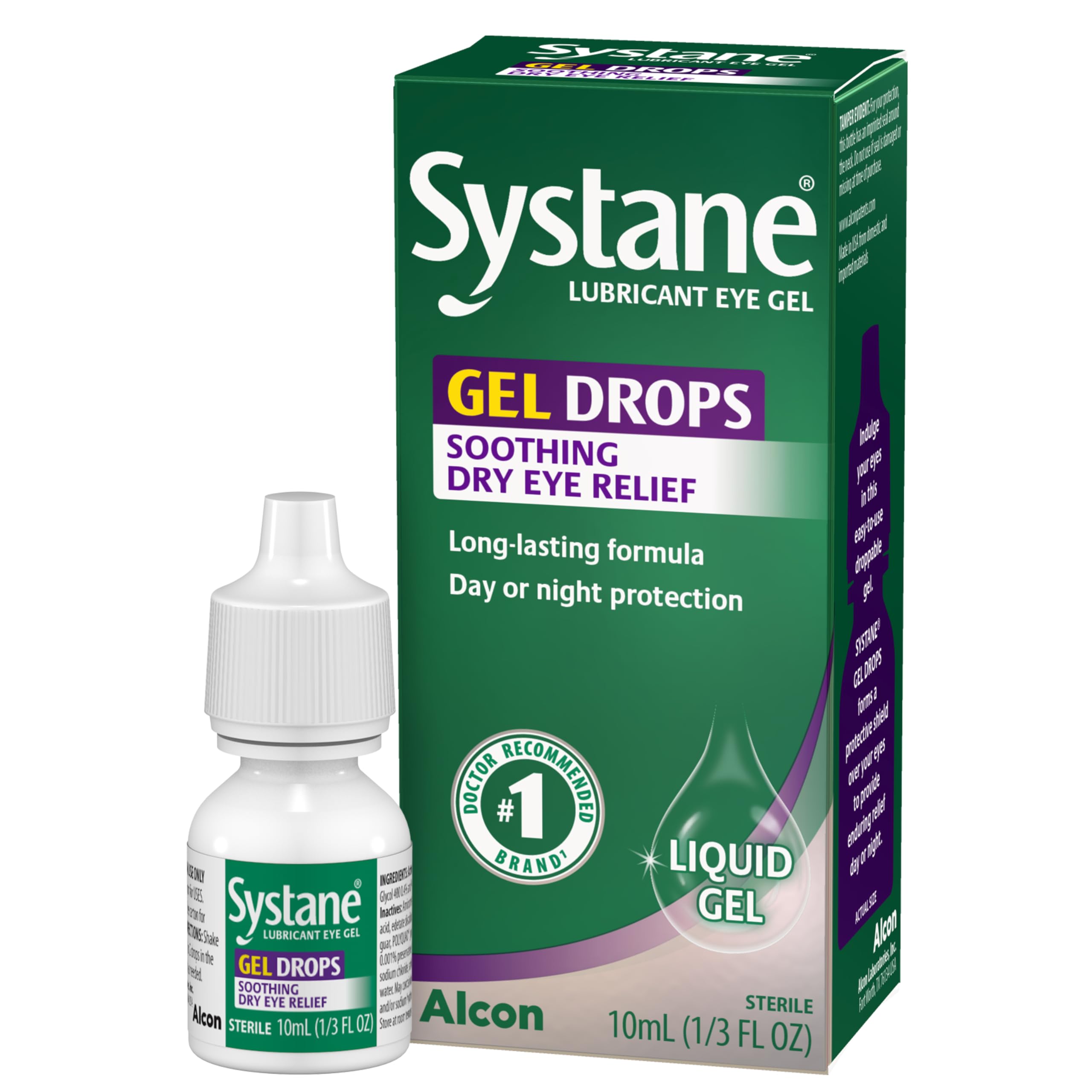 Systane Gel Drops Lubricant Eye Gel, Protection for Dry Eyes, 0.33 Fl Oz | Thick