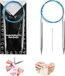 7.0 mm Circular Knitting Needles US10.75 |40 inches/100 cm | Suitable for Beginners to Knit Sweaters, Scarves, Blankets and Other Projects!