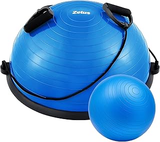 ZELUS Palla di Equilibrio 58cm Balance Ball con 55cm Palla Yoga e Pompa