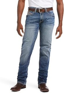ARIAT M4 Low Rise Stretch Longspur Stackable Straight Leg Jean Pants Men
