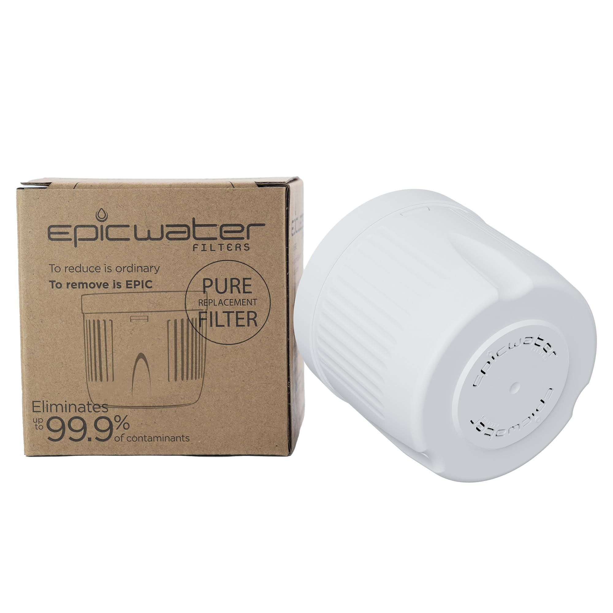 Epic Pure Water Filter Pitchers for Drinking Water, 10 Cup 150 Gallon Filter, Tr