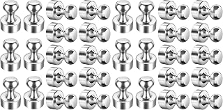 FINDMAG 32 Pack Refrigerator Magnets(Silver)
