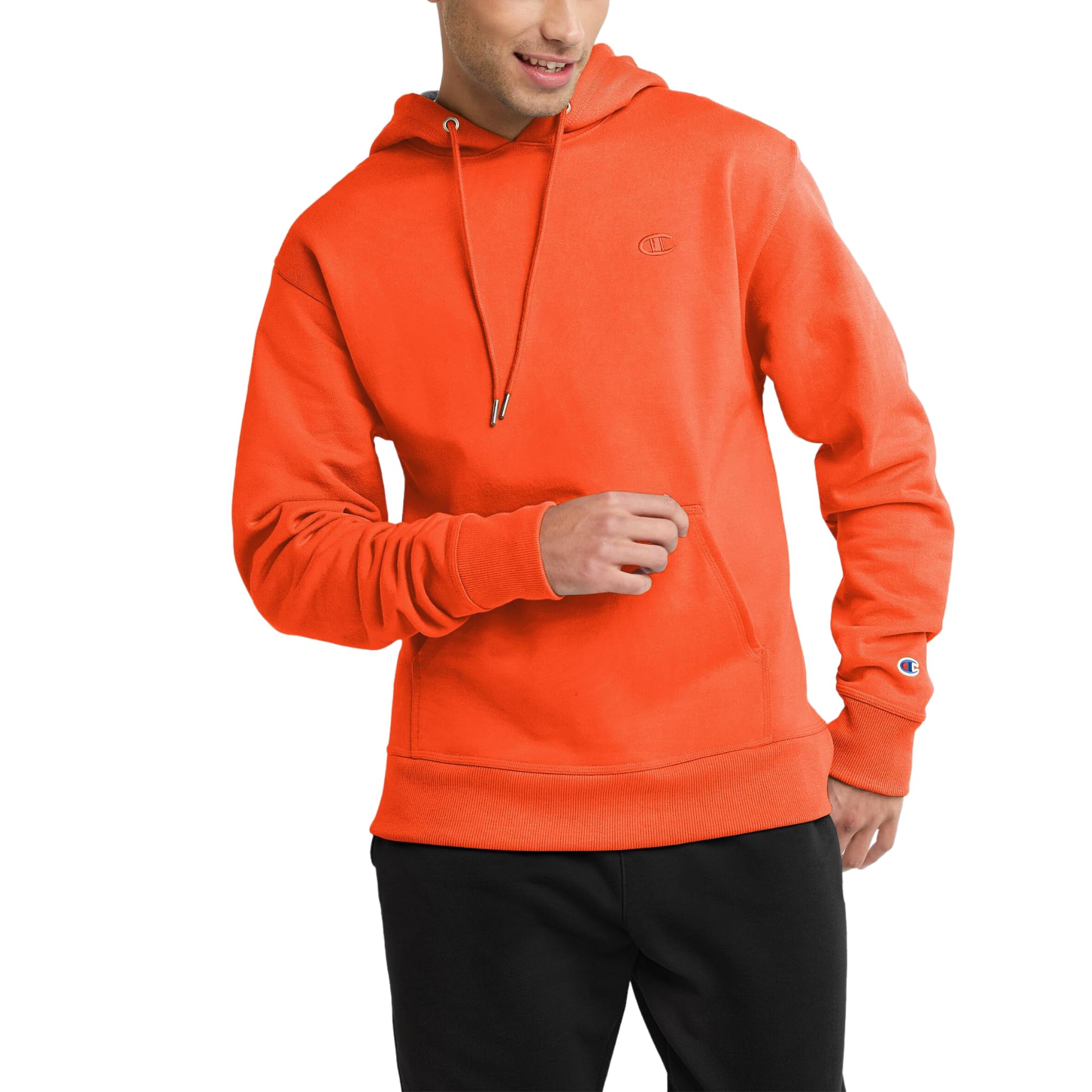 Champion Men's Fleece Hoodie Midweight C Logo (Reg. Or Big & Tall)