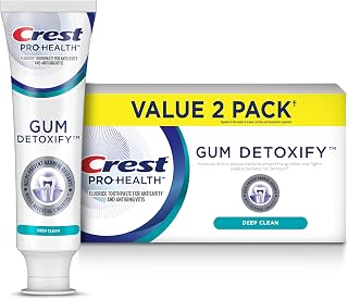 Crest Pro-Health Toothpaste Gum Detoxify Deep Clean, 220 mL Total (2 Count of 110 mL Each)