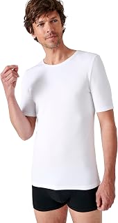 Damart - Men's T-shirt, Short Sleeve, V-Neck - Thermolactyl Thermal, Interlock Knit - Heat Level 3