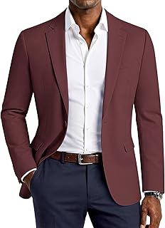 PJ PAUL JONES Men's Lightweight Sport Coat Casual Blazer Slim Suit Jacket