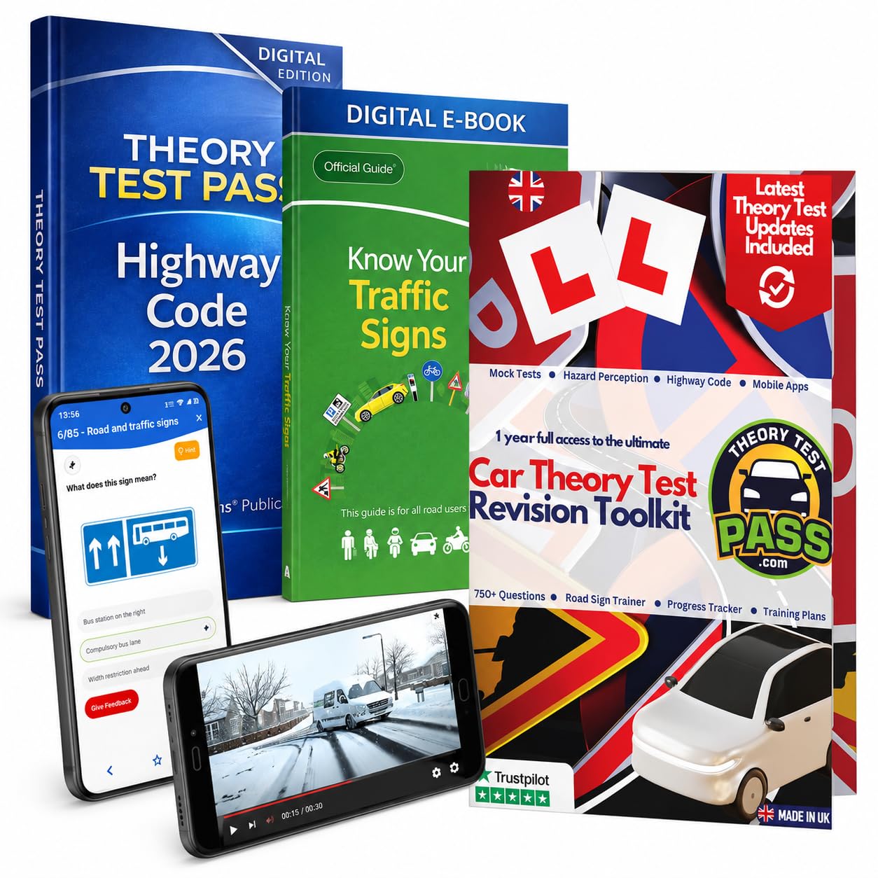 Theory Test Pass UK Driving Theory Test Kit 2026 – UK Driving Theory Test Practi