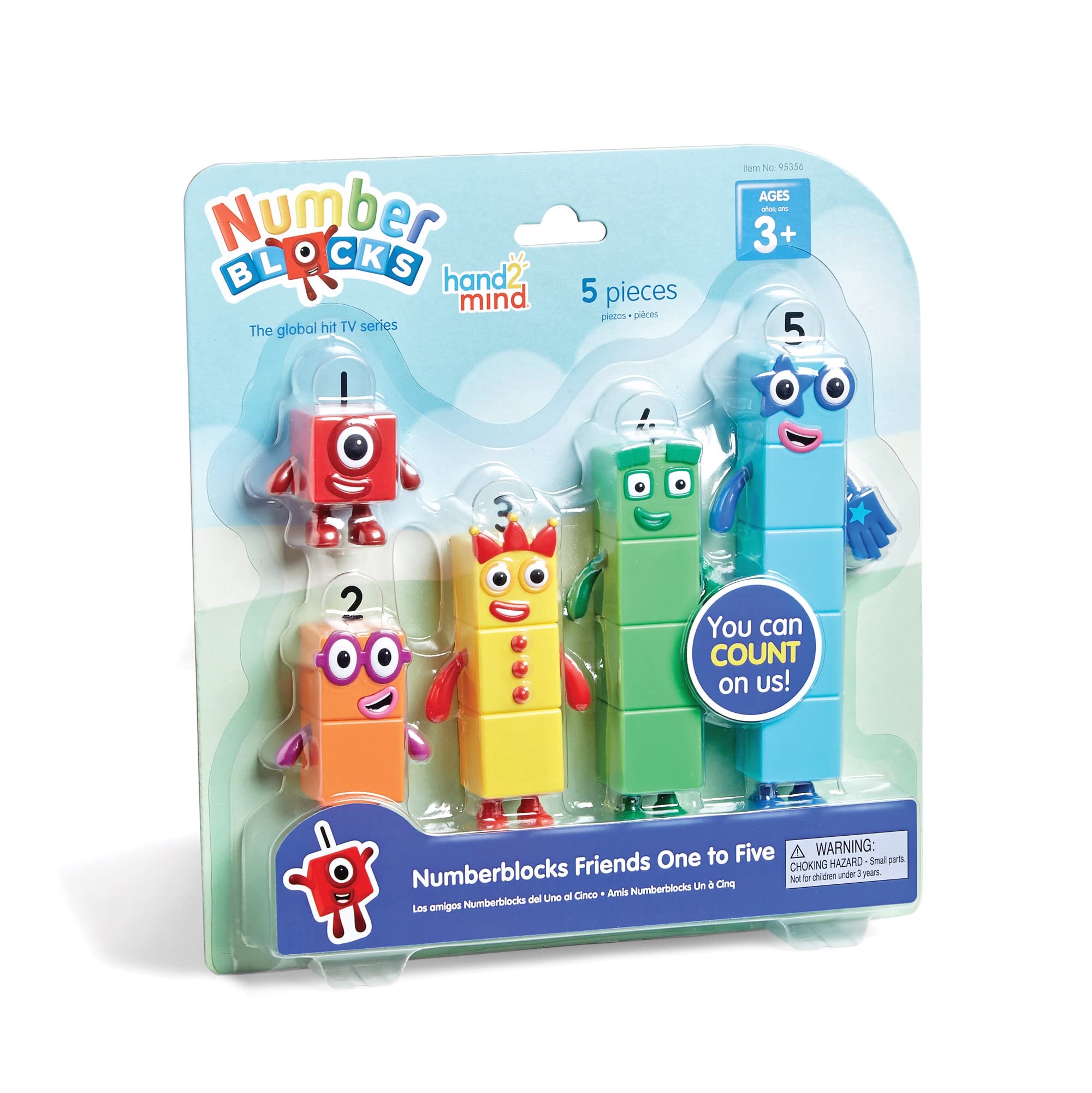 hand2mind Numberblocks Friends One to Five, Math Toys, 5 Pieces, Ages 3+ | Actio