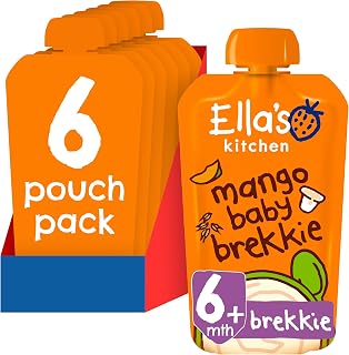 Ella's Kitchen Organic Baby Brekkie Mango 100 g (Pack of 6)