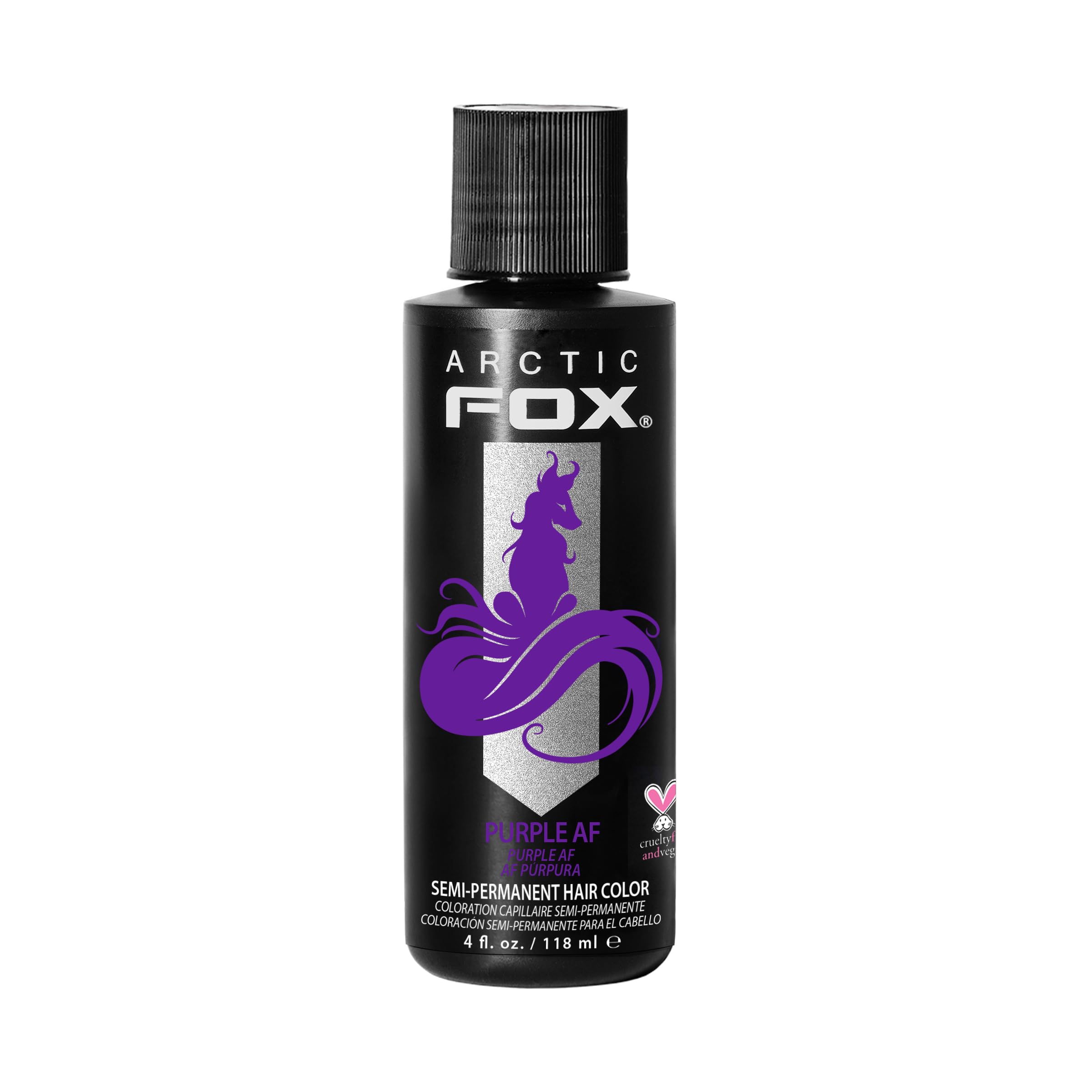 ARCTIC FOX Semi-Permanent Hair Dye Purple AF - Vegan Ammonia-Free - 4 fl oz | Vi