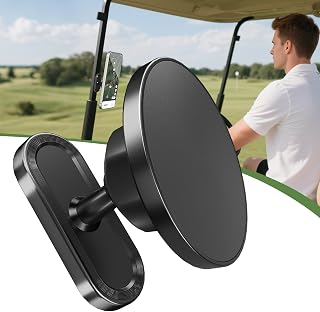 ALAFLY Magnetic Golf Cart Phone Holder, Fitness Phone Holder for MagSafe iPhone 17 16 15 14 13 12 Series, Fits EZGO/Club Car/Yamaha Golf Cart Accessories, Strong N54 Magnets for Any Metal Surface
