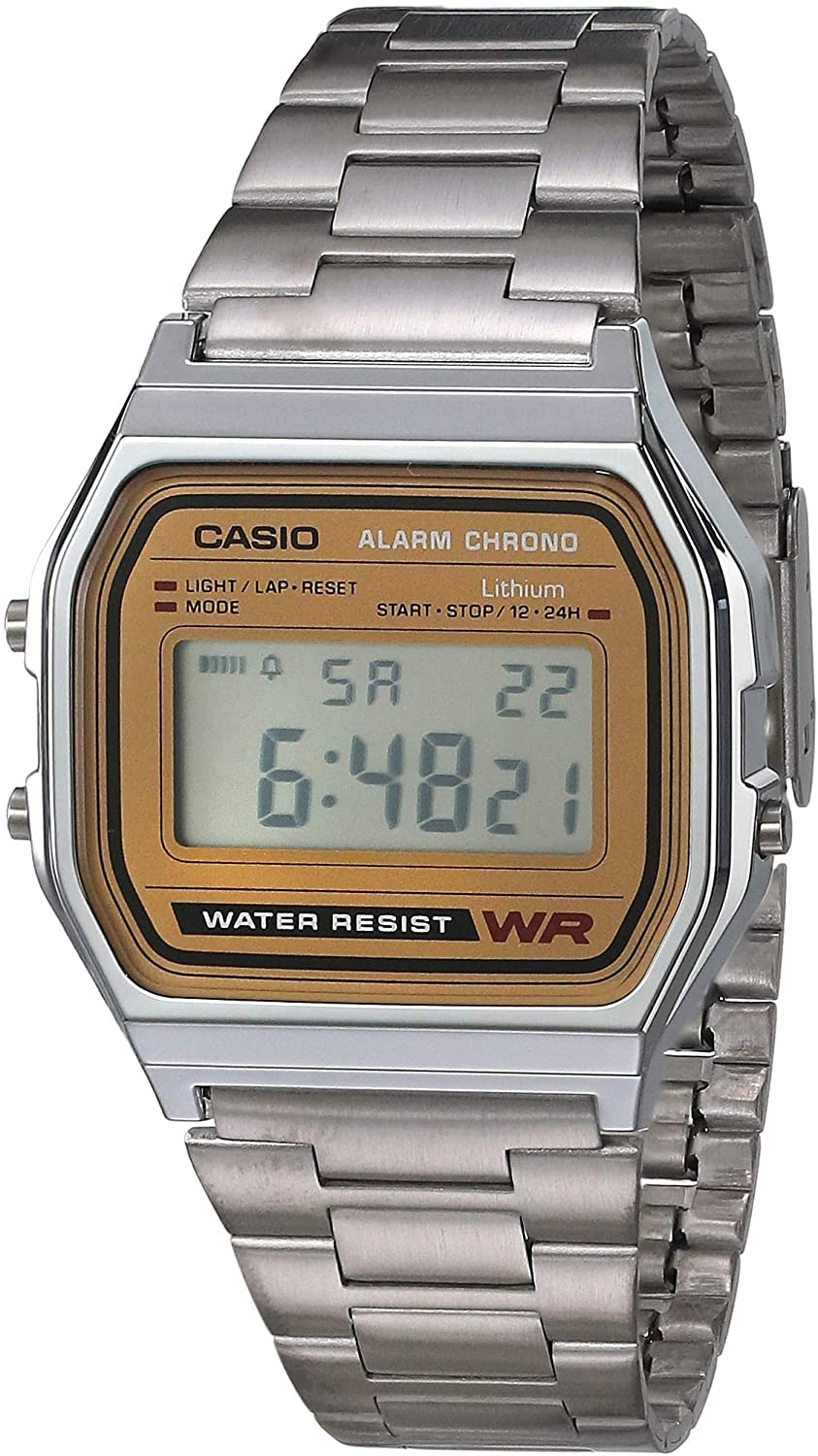 Casio A158WA Series | Unisex Digital Watch | Vintage | WR | 100 SEC Stop Watch |