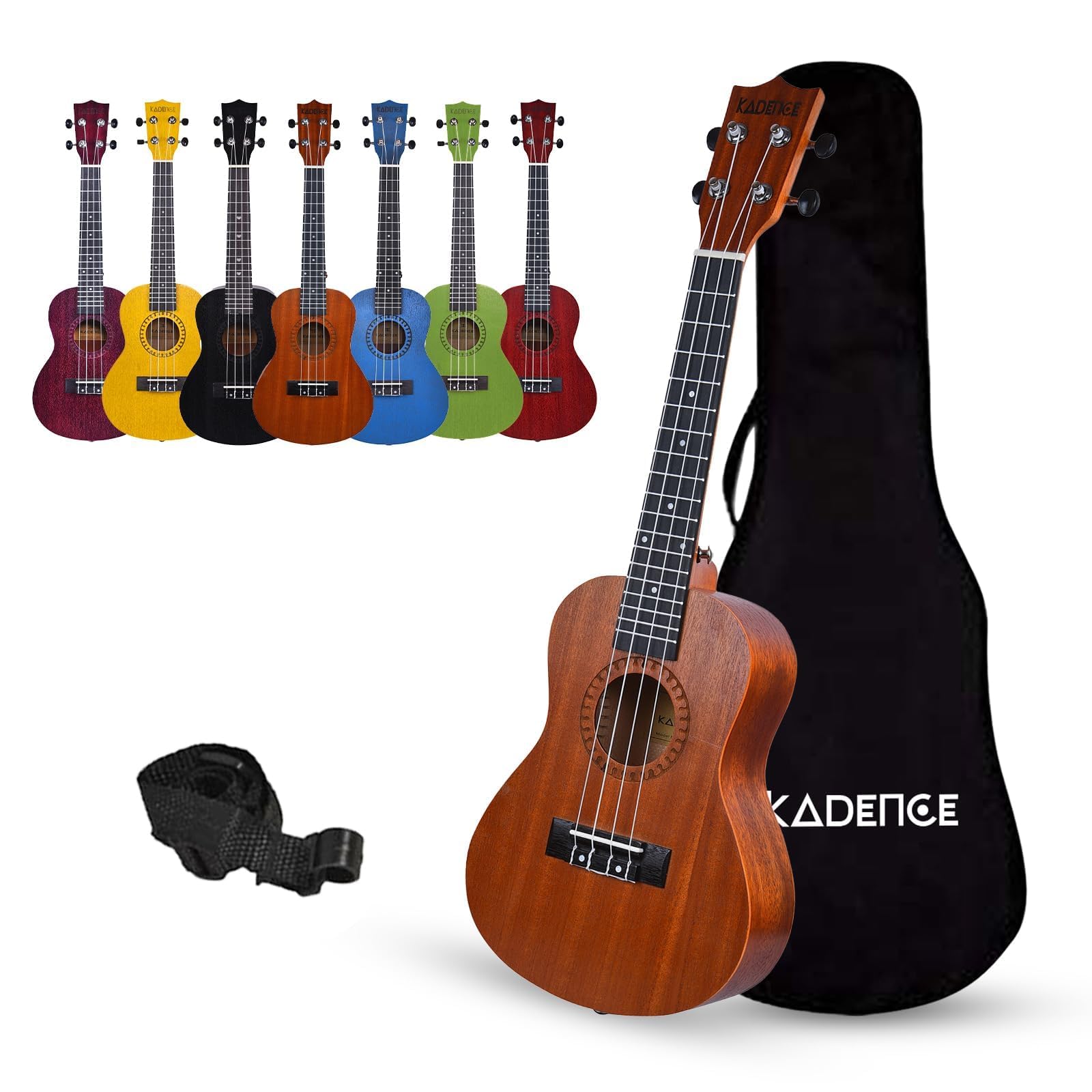 Kadence UKTWC Concert 23" Acoustic Ukulele | Sapele Wood | Comes with Bag | Incl