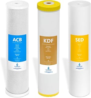 Express Water FLTWH2045CKS1 Whole House Heavy Metal Replacment Filter Set | High Capacity Filtration System, Removes Sediment and Heavy Metals, 5 Micron Filtration Efficiency