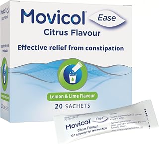 Movicol Ease Stick Sachets, Citrus, 20 Sachets, Constipation Relief for Adults, Laxatives, Relief, hydrates, softens & Help Restore Natural Bowel Movement
