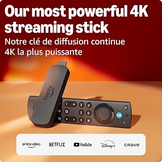 Amazon Fire TV Stick 4K Max (newest model), streaming device, supports Wi-Fi 6E, free & live TV without cable or satellite, find shows faster with Alexa+