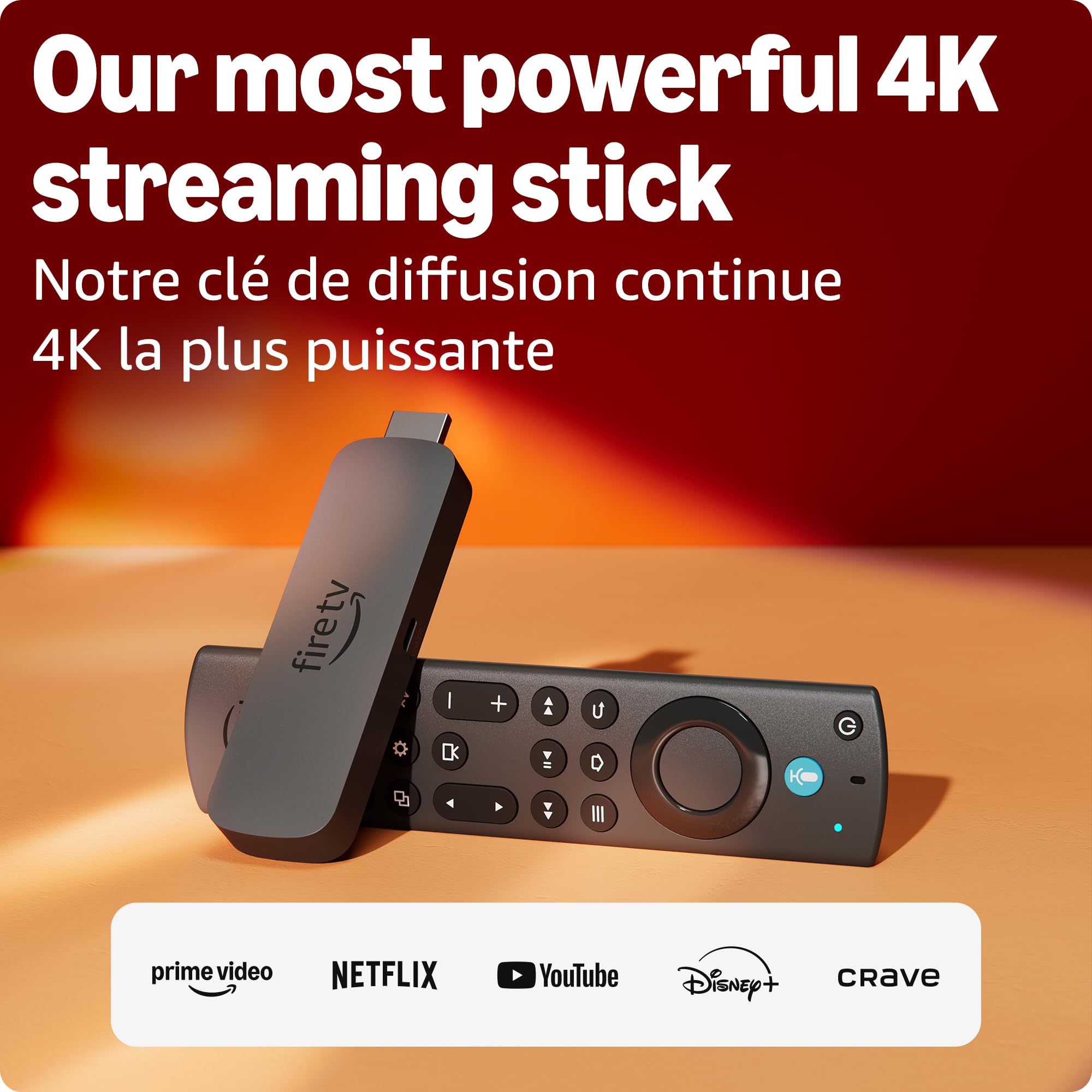 Amazon Fire TV Stick 4K Max (newest model), streaming device, supports Wi-Fi 6E,
