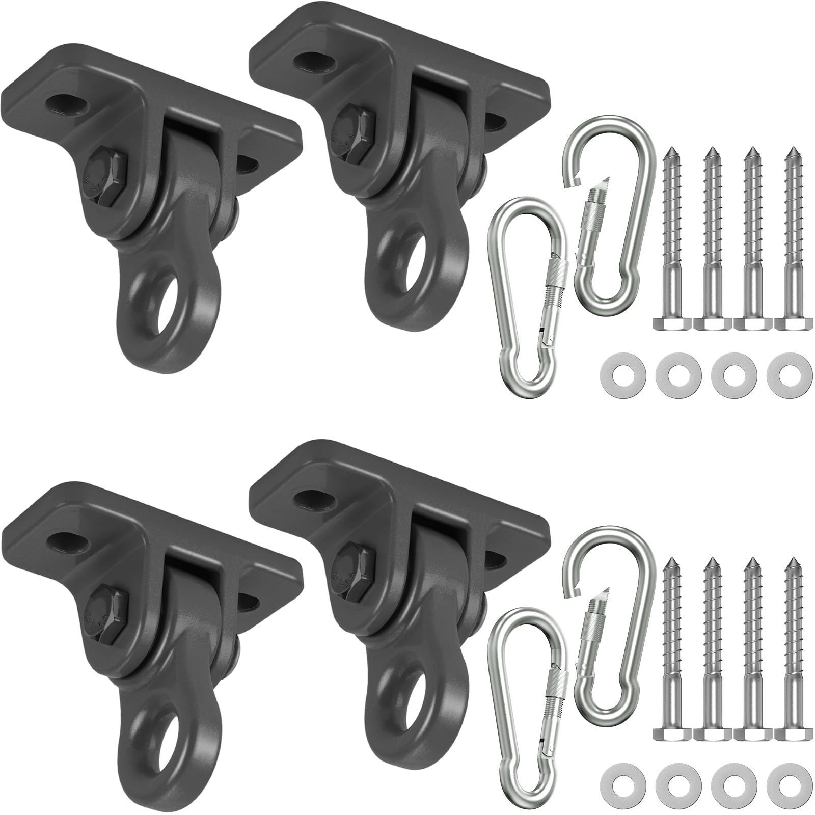 Heavy Duty Porch Swing Hangers Kit Swing Hardware Hooks | Aluminum alloy constru